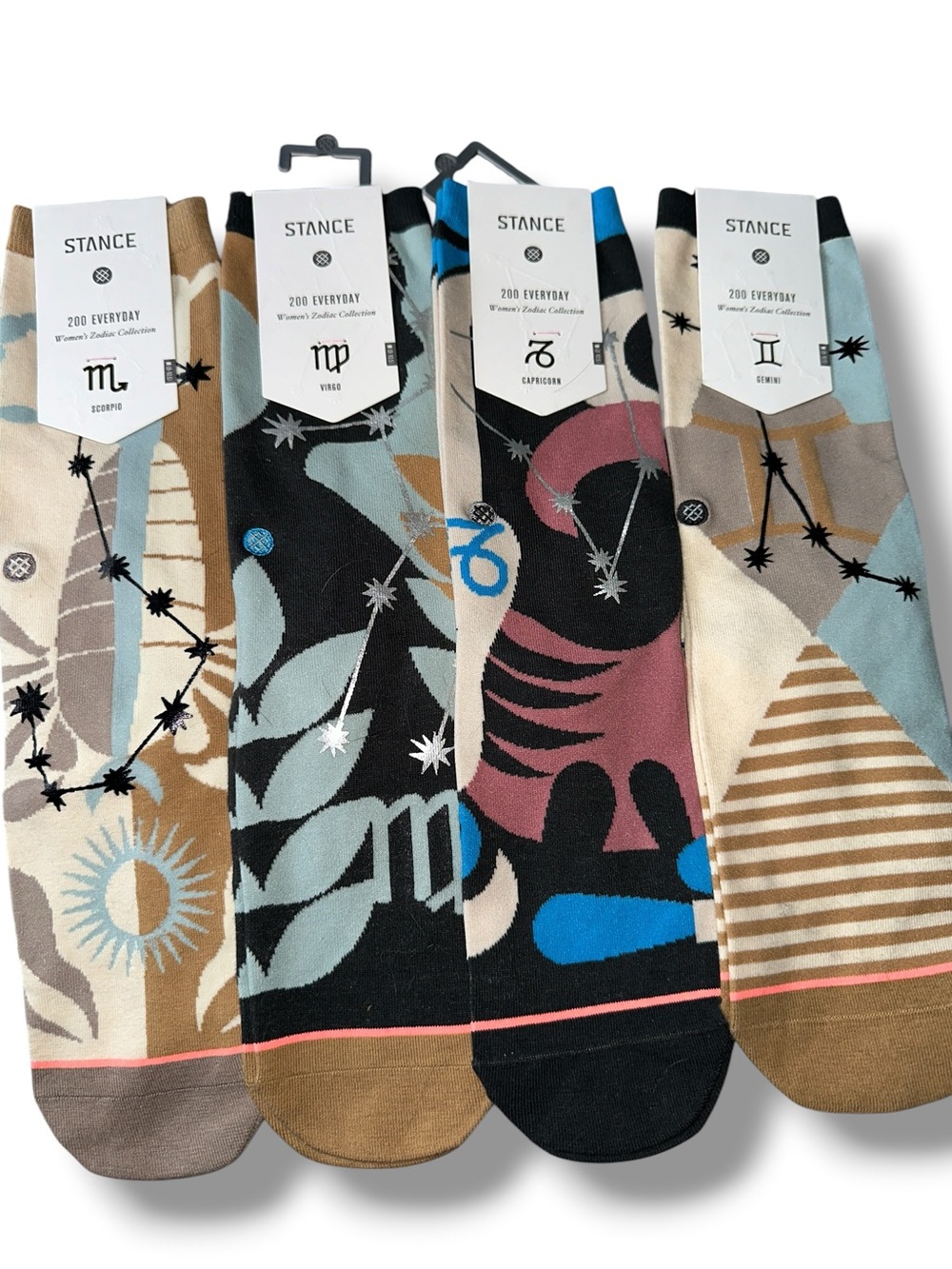 4️⃣ PAIRS Stance Men’s OR Women’s Zodiac Crew Socks - Multi Color $64 MSRP